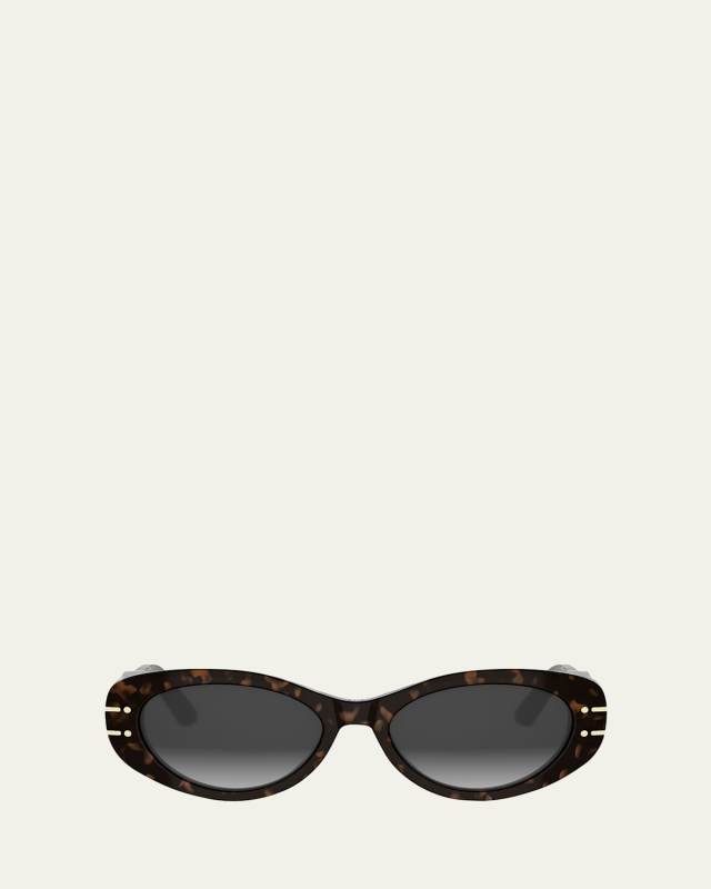 DiorSignature B8U Acetate Oval Sunglasses